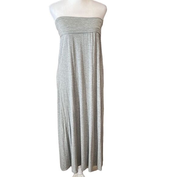 Kismet heathered grey maxi skirt or strapless dress so many style options GUC - Picture 1 of 9